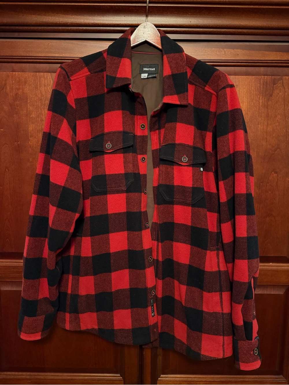 Marmot wool shacket